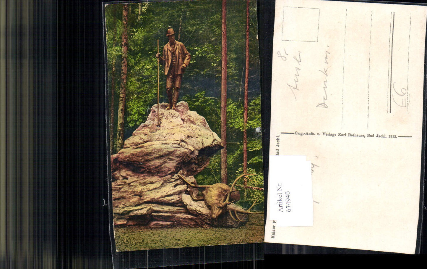 674940,Bad Ischl Salzkammergut Kaiser Franz Josef Jagdstandbild
