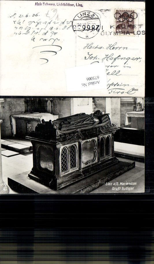 675006,Linz an der Donau Gruft Rudigier Mariendom