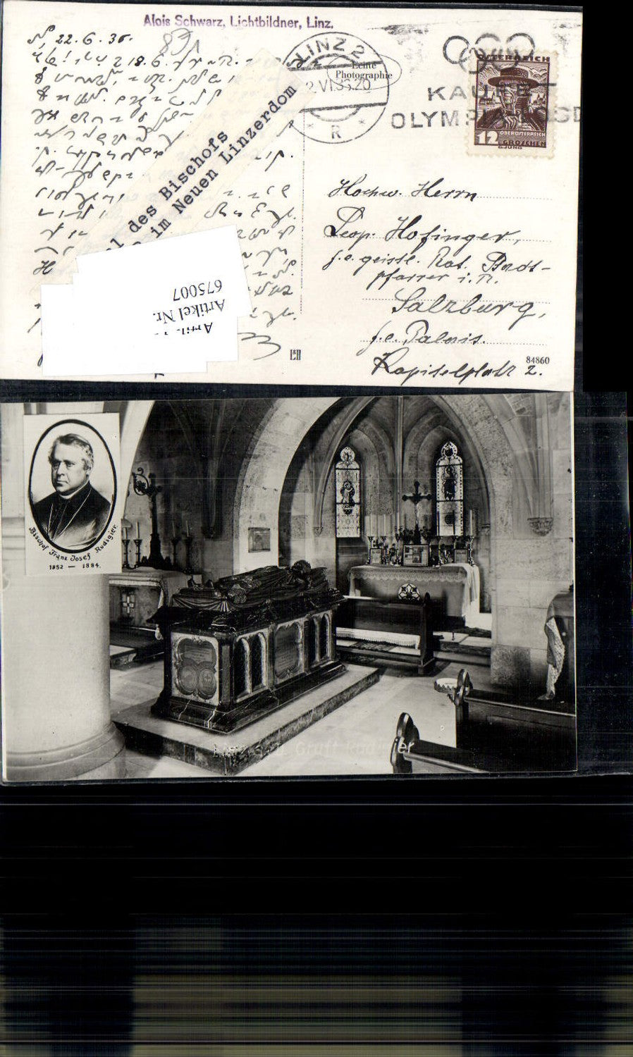 675007,Linz an der Donau Bischof Franz Josef Rudigier Dom