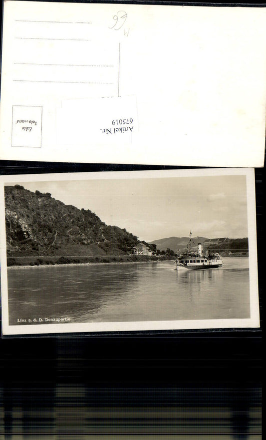675019,Linz an der Donau Dampfer Donaupartie