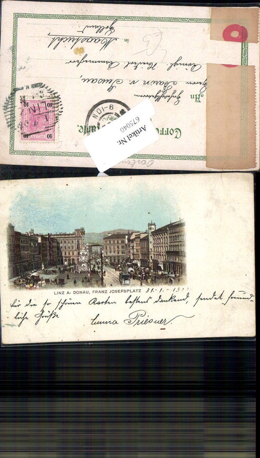 675040,Linz an der Donau Franz Josefsplatz 1900