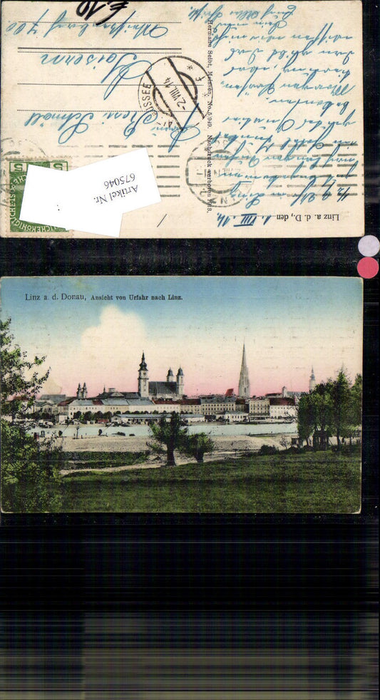 675046,Linz an der Donau von Urfahr nach Linz