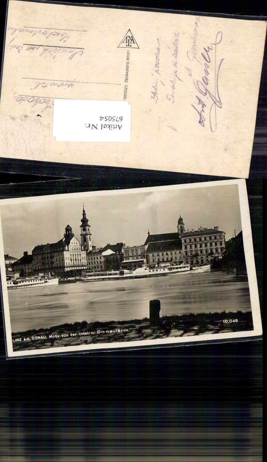 675054,Linz an der Donau Urfahr Donaulände Dampfer Melk