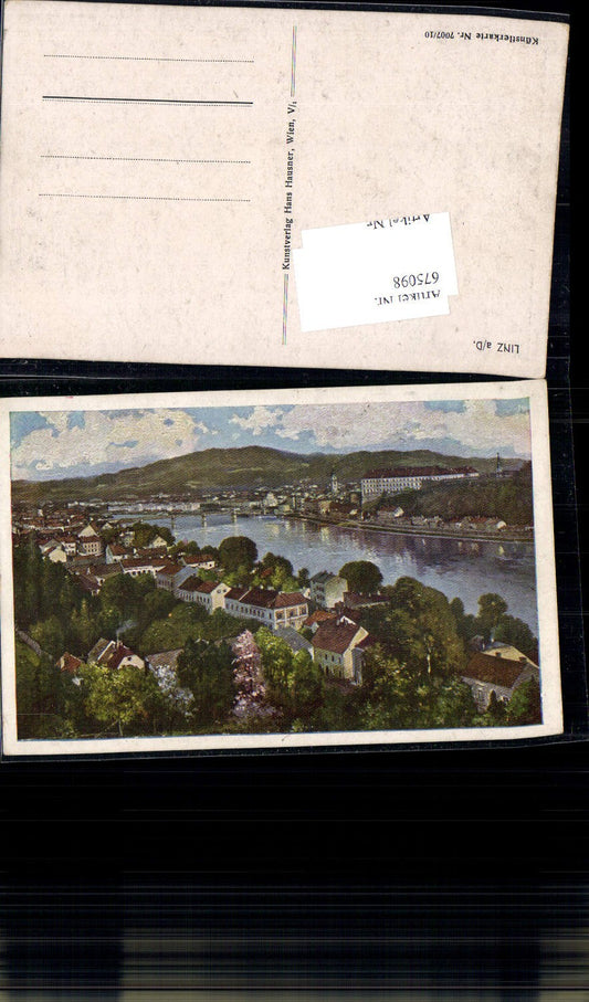 675098,Künstler AK Linz an der Donau pub Hans Hausner 7007/10