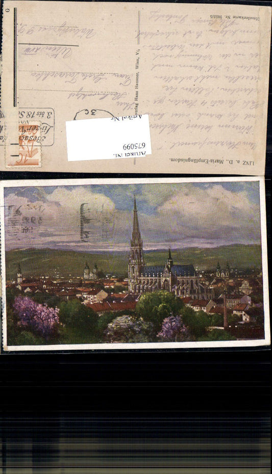 675099,Künstler AK Linz an der Donau pub Hans Hausner 7053/5