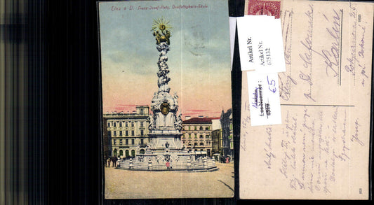 675132,Linz an der Donau Franz Josefs-Platz Dreifaltigkeitssäule