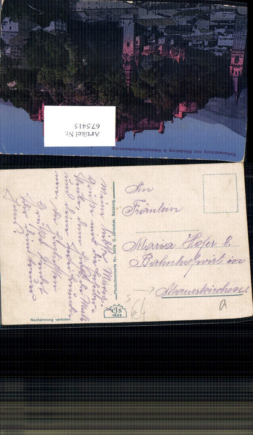 Alte Ansichtskarte – Old Postcard
