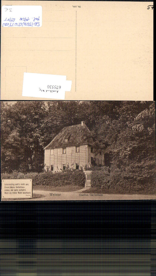 675530,Weimar Goethes haus