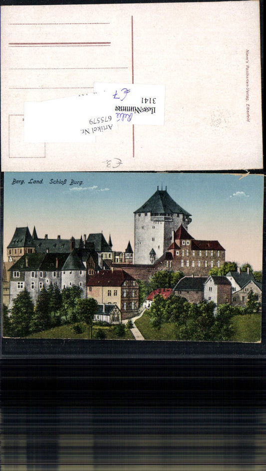 675579,Bergisches Land Schloss Burg Stadt