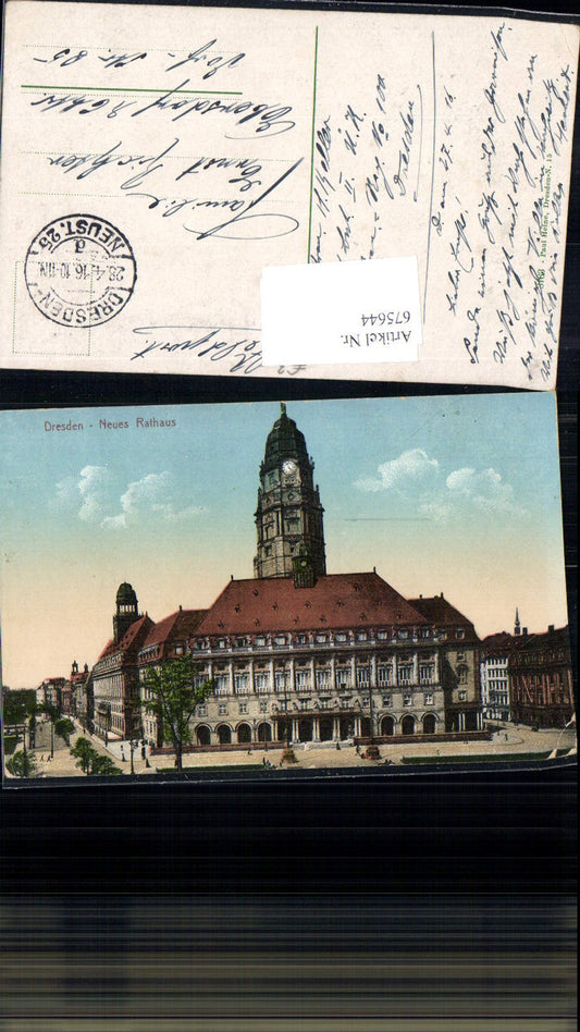 675644,Dresden Neues Rathaus Ringstraße