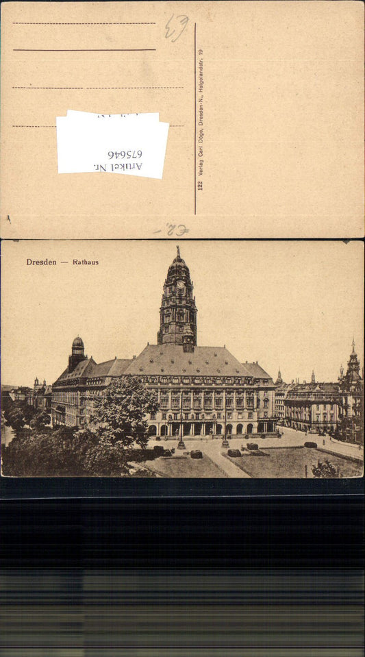675646,Dresden Neues Rathaus Ringstraße