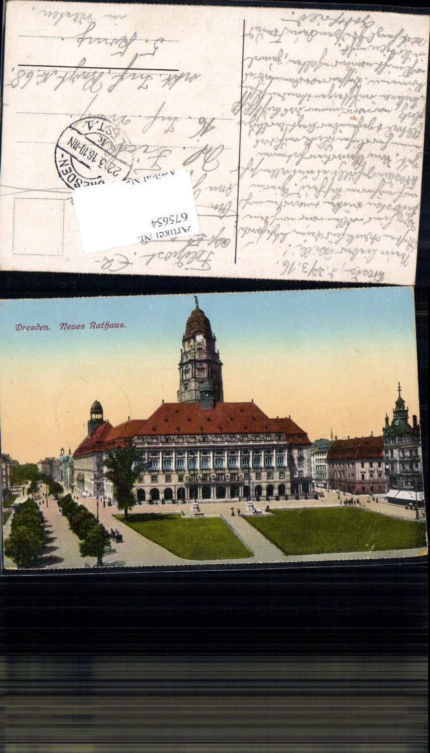 675654,Dresden Neues Rathaus Ringstraße