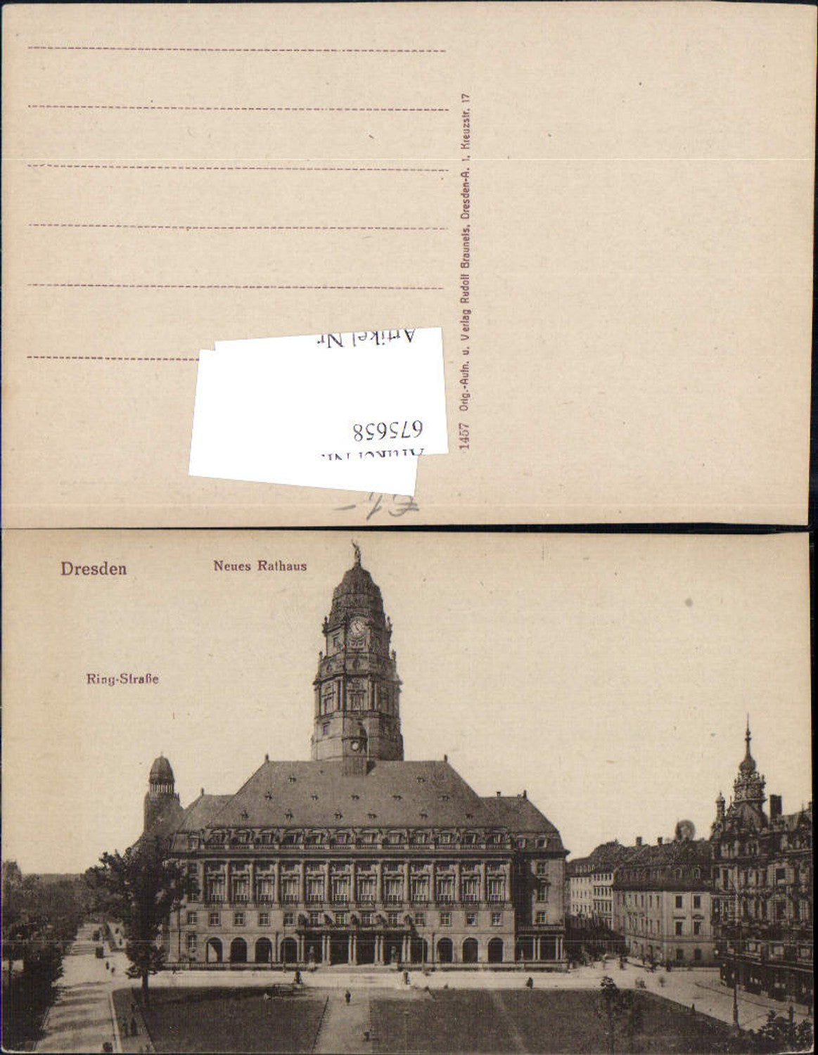 675658, Dresden New Town Hall Ringstrasse