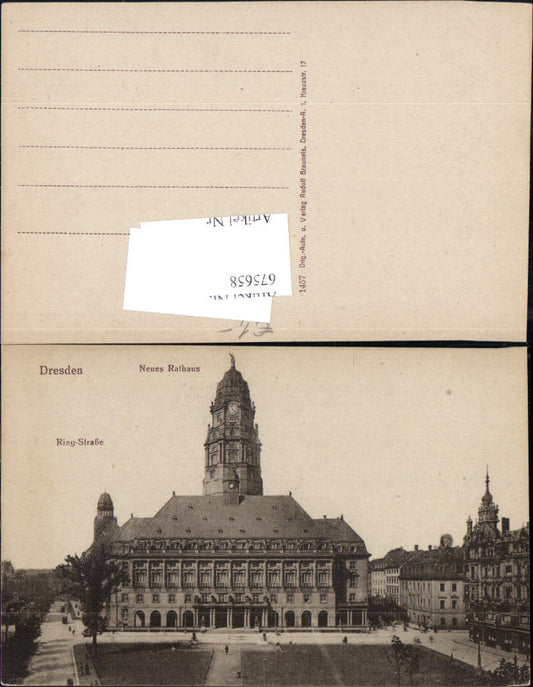 675658,Dresden Neues Rathaus Ringstraße