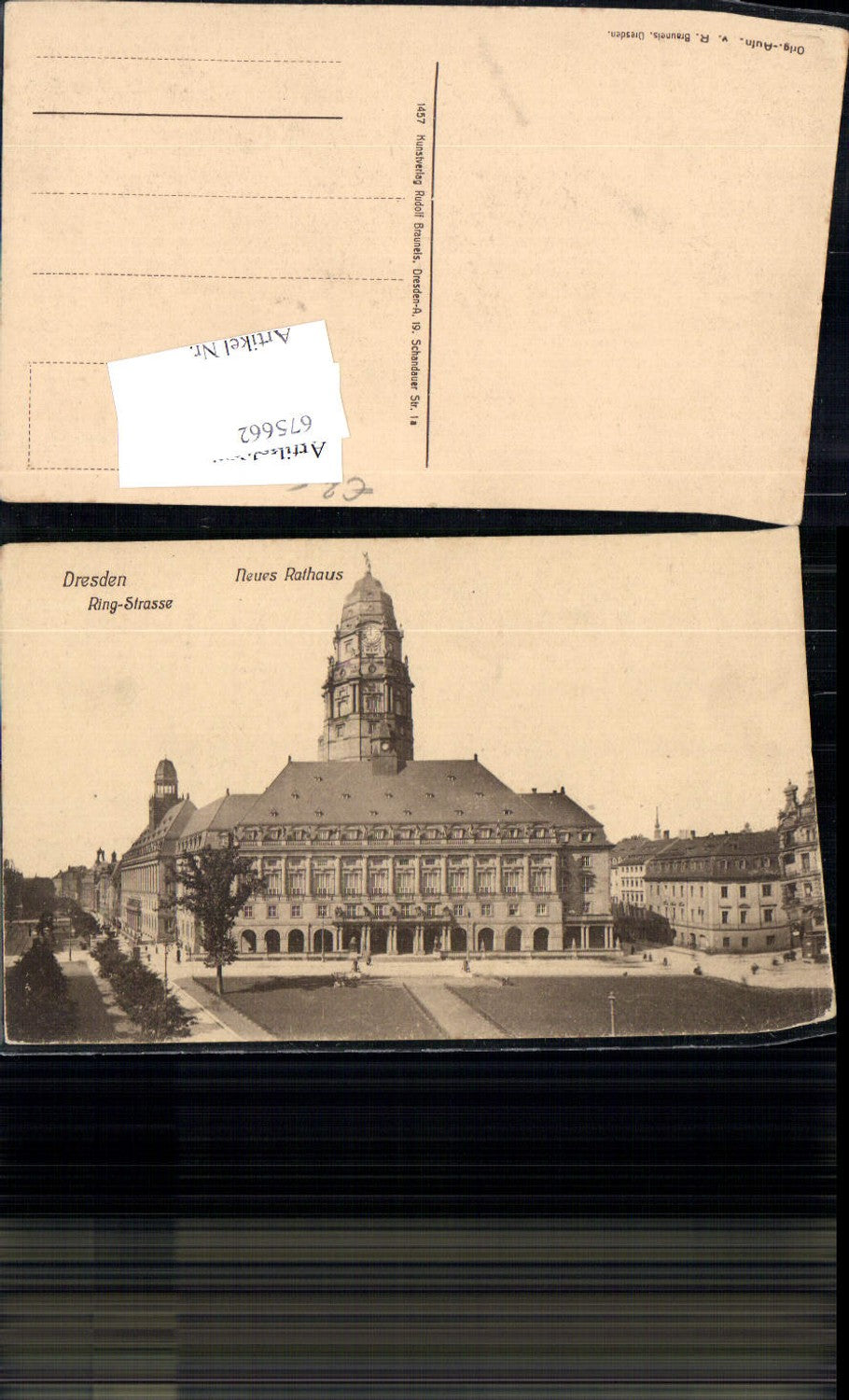 675662,Dresden Neues Rathaus Ringstraße