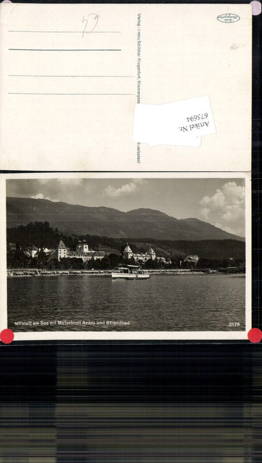 675694,Millstatt am See Boot Motorboot Aribo Strandbad
