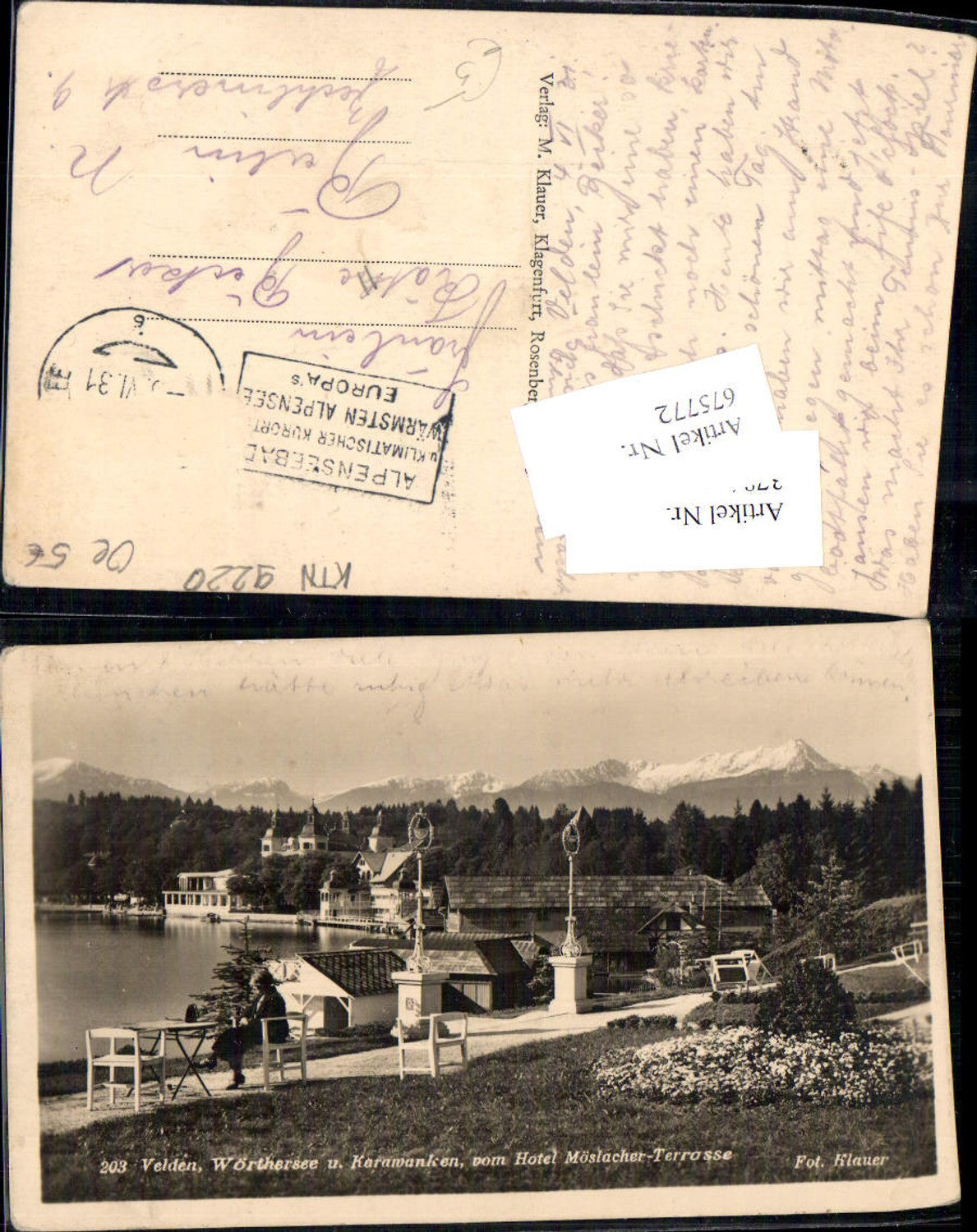 675772,Velden am Wörthersee Hotel Möslacher Terrasse