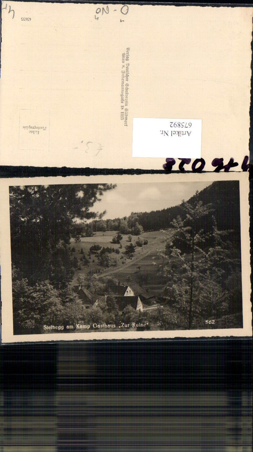 675892,Foto-AK Steinegg am Kamp Gasthaus Zur Ruine Altenburg Horn