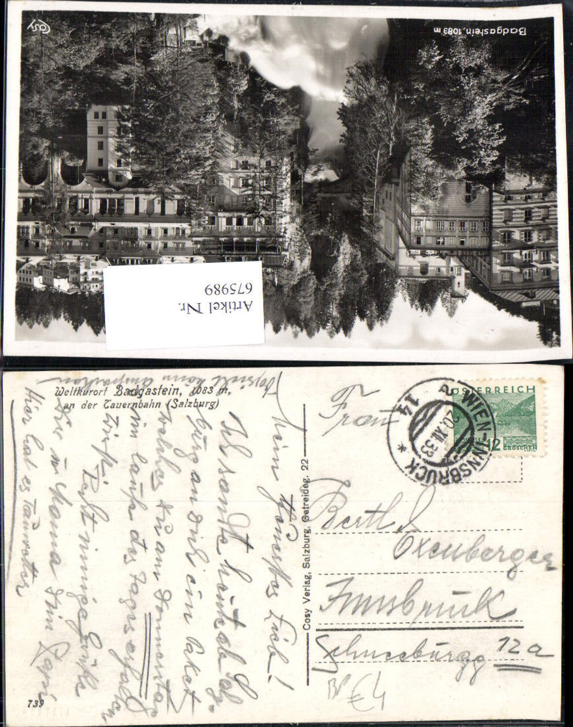 Alte Ansichtskarte – Old Postcard