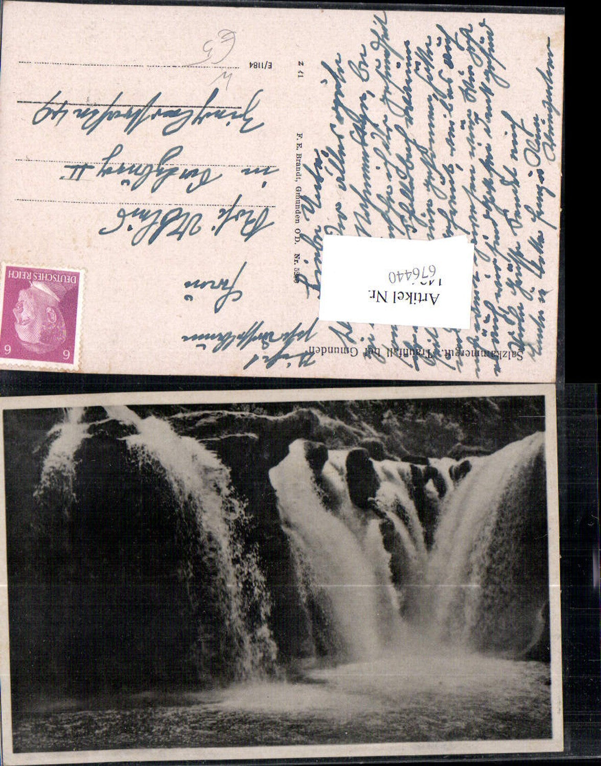 676440,Traunfall bei Roitham Gmunden