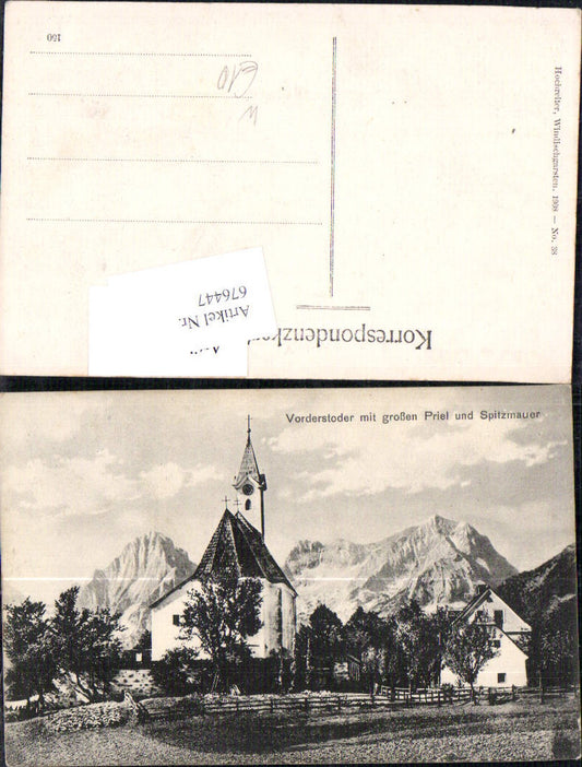 676447,Vorderstoder m. gr. Priel Spitzmauer pub Hochreiter 38