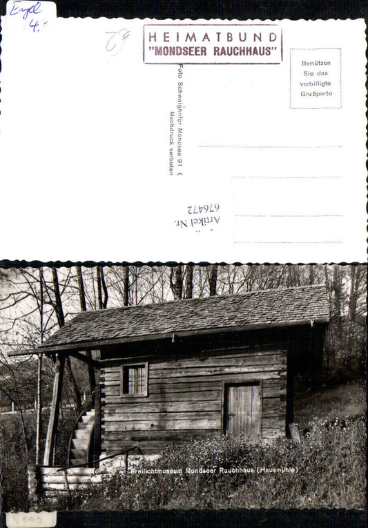 676472,Mondsee Museum Wassermühle Mühle Wasserrad Hausmühle Rauchhaus