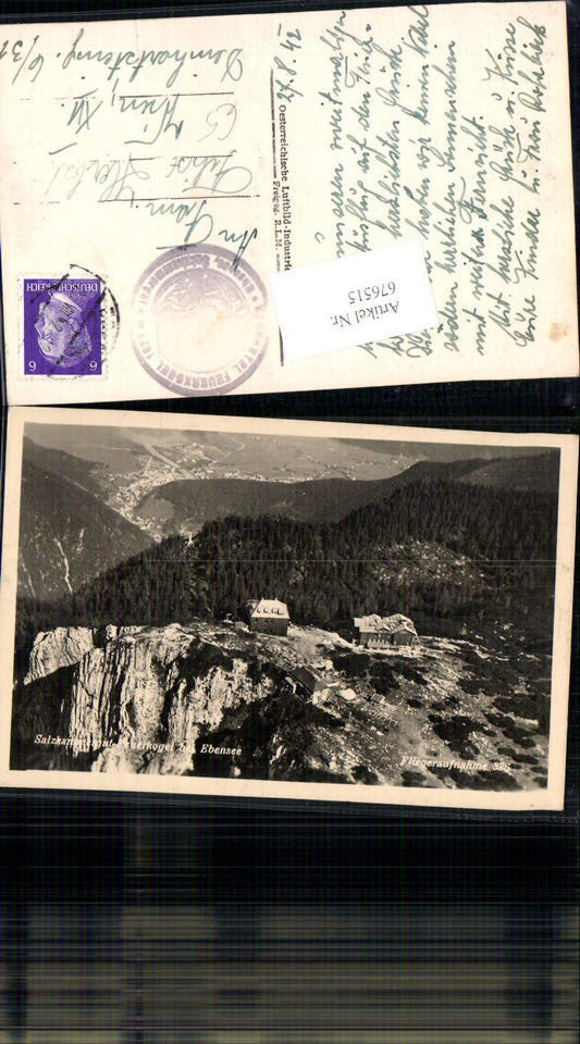 676515,Feuerkogel bei Ebensee Höllengebirge Fliegeraufnahme