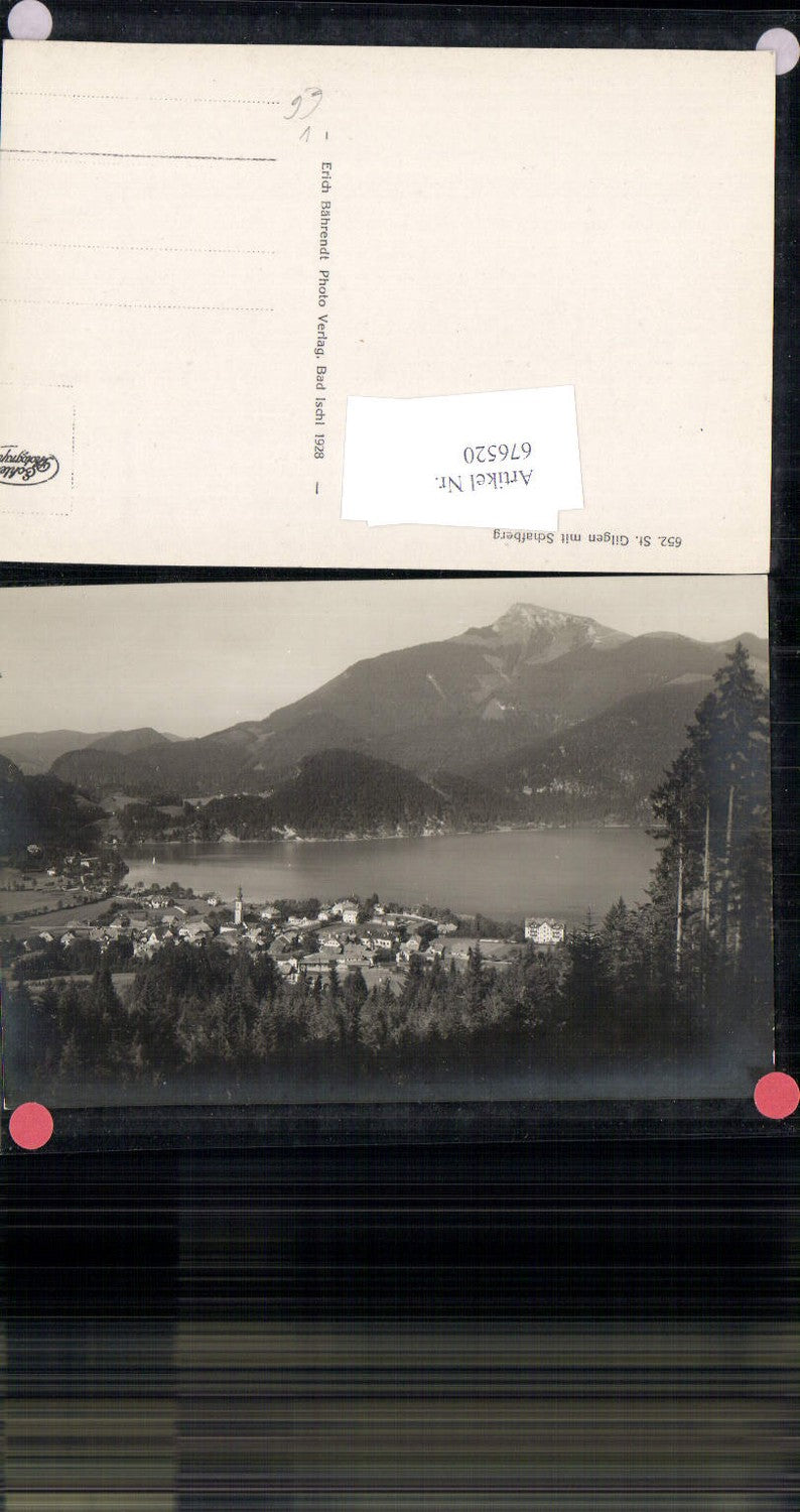 676520,St. Gilgen am Abersee m. Schafberg pub Bährendt 652