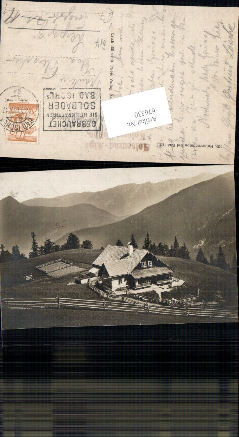 676530,Hoisenradalpe bei Bad Ischl pub Erich Bährendt 185