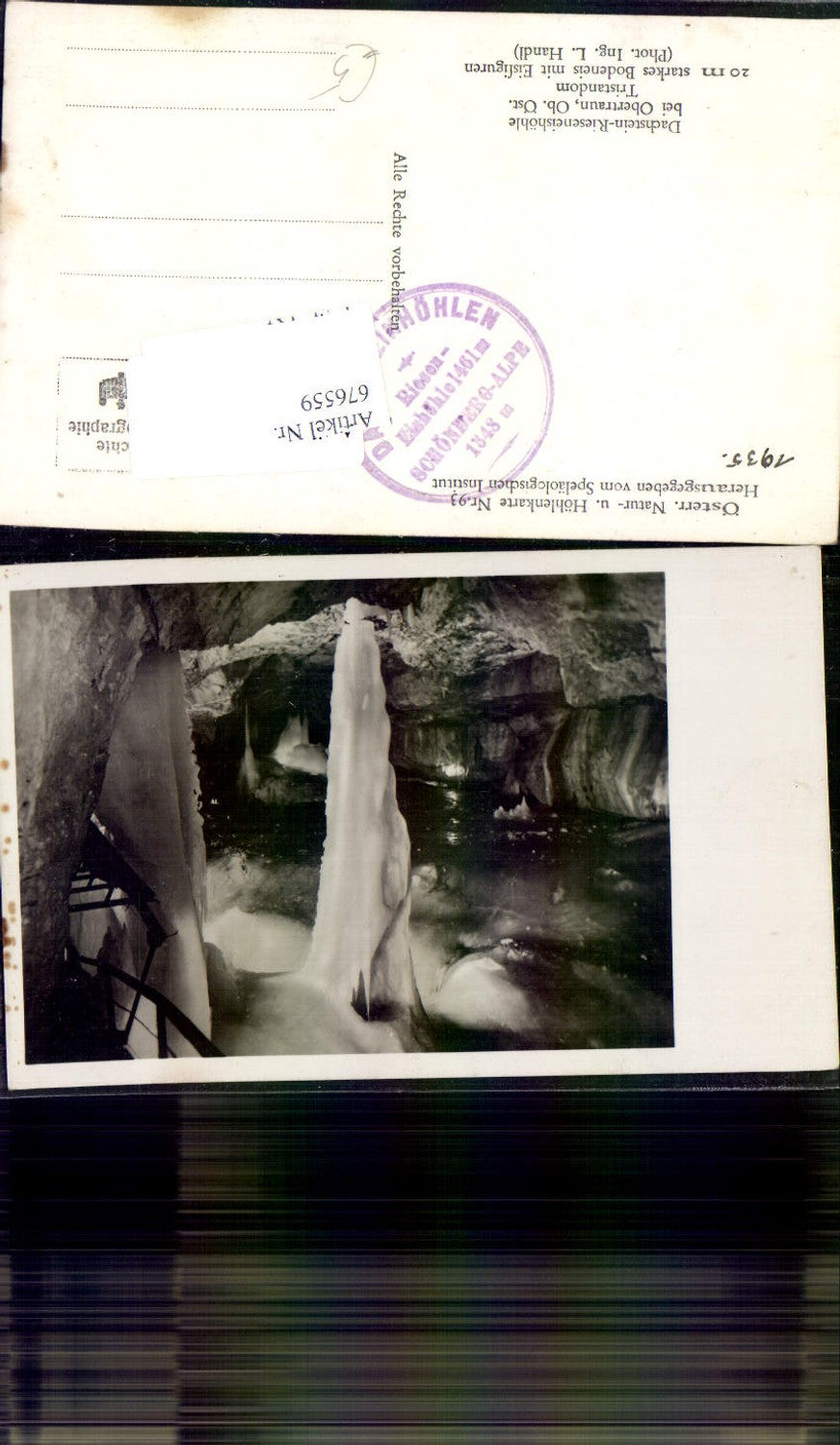 676559,Dachstein Rieseneishöhle Obertraun Höhlenkarte 93