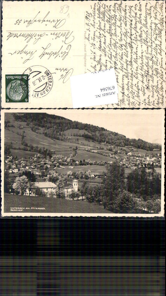 676564,Foto-AK Berghof Unterburgau b. Unterach am Attersee pub Josef Voglmayr