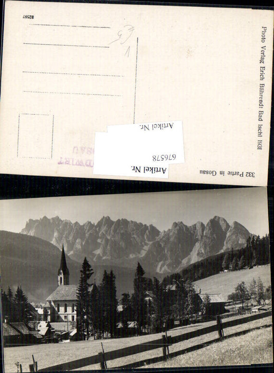 676578,Foto-AK Partie in Gosau pub Erich Bährendt 332
