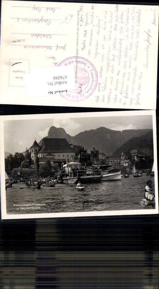 676586,Traunkirchen am Traunsee Fronleichnamprozession