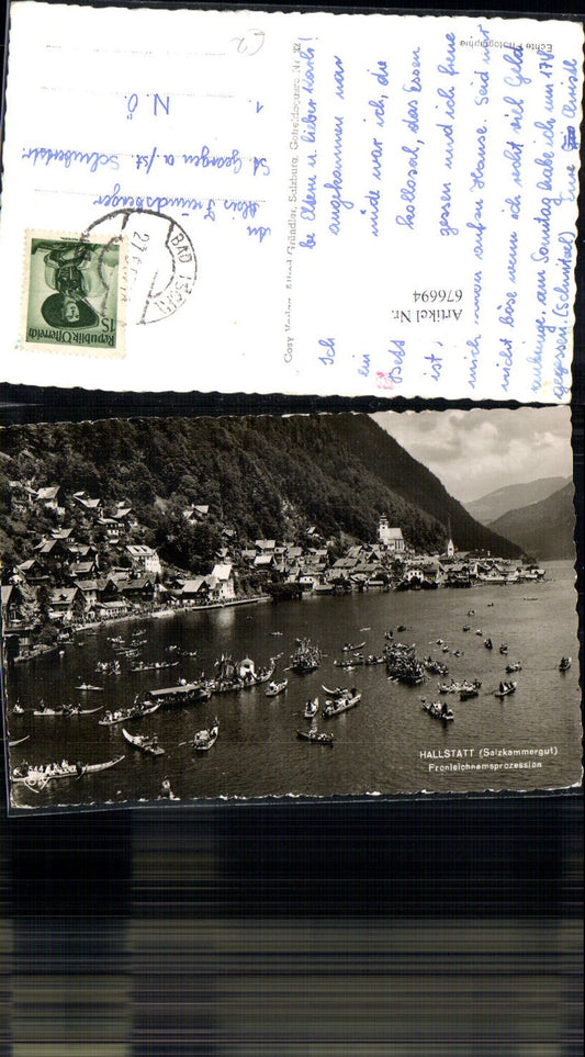 676694,Hallstatt am Hallstättersee Fronleichnamsprozession