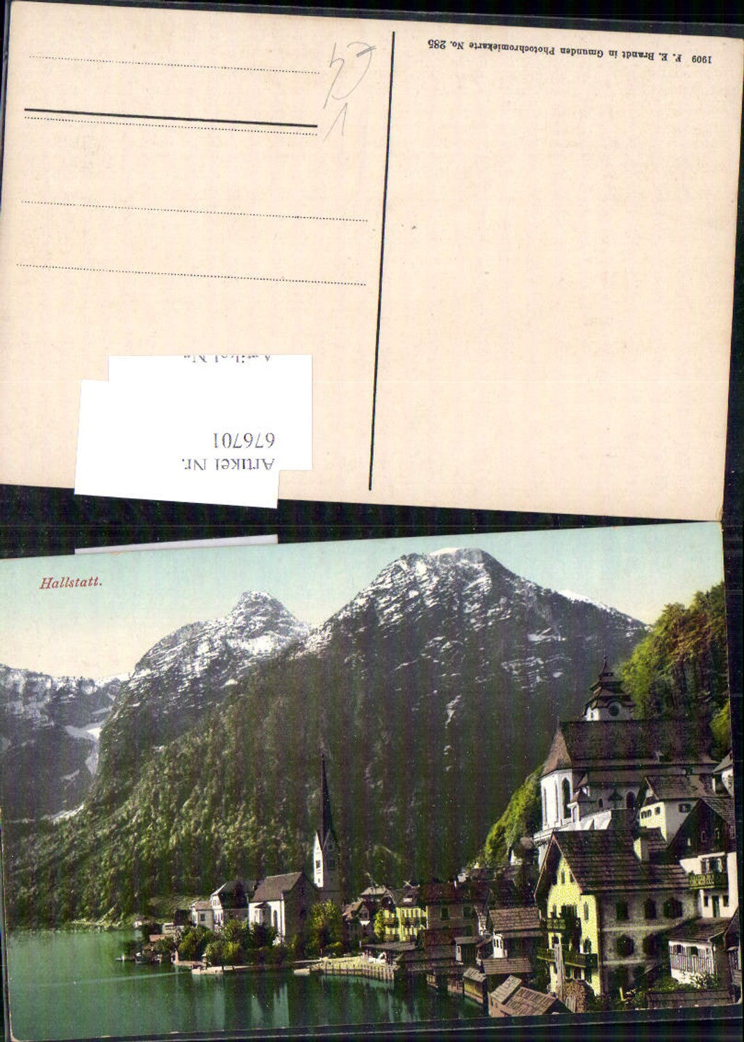 676701,Hallstatt am Hallstättersee pub Brandt 285