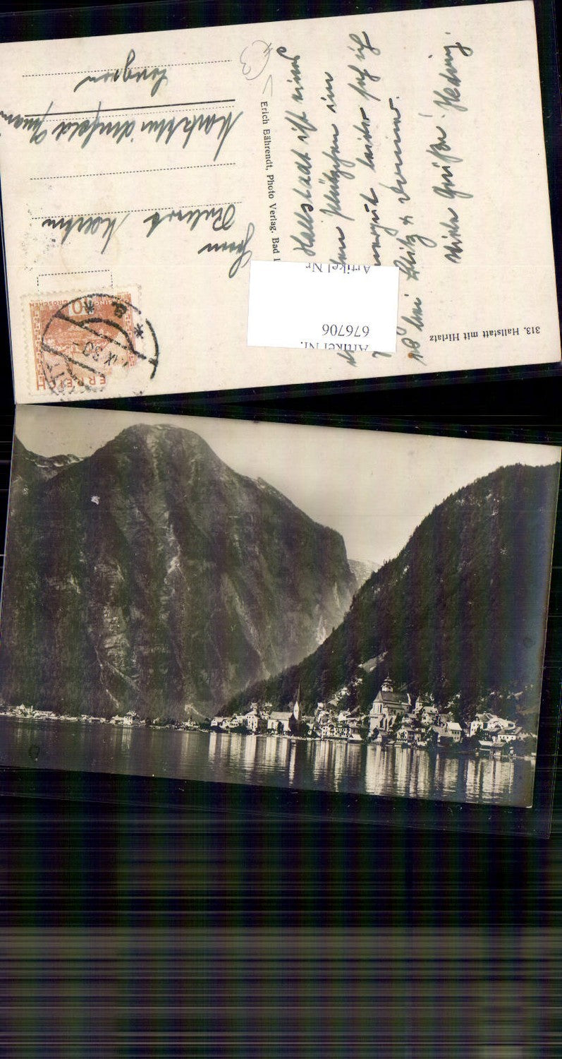 676706,Hallstatt am Hallstättersee gel. n. Marktheidenfeld Main