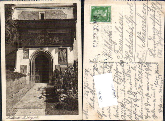 676716,Hallstatt am Hallstättersee Kirchenportal