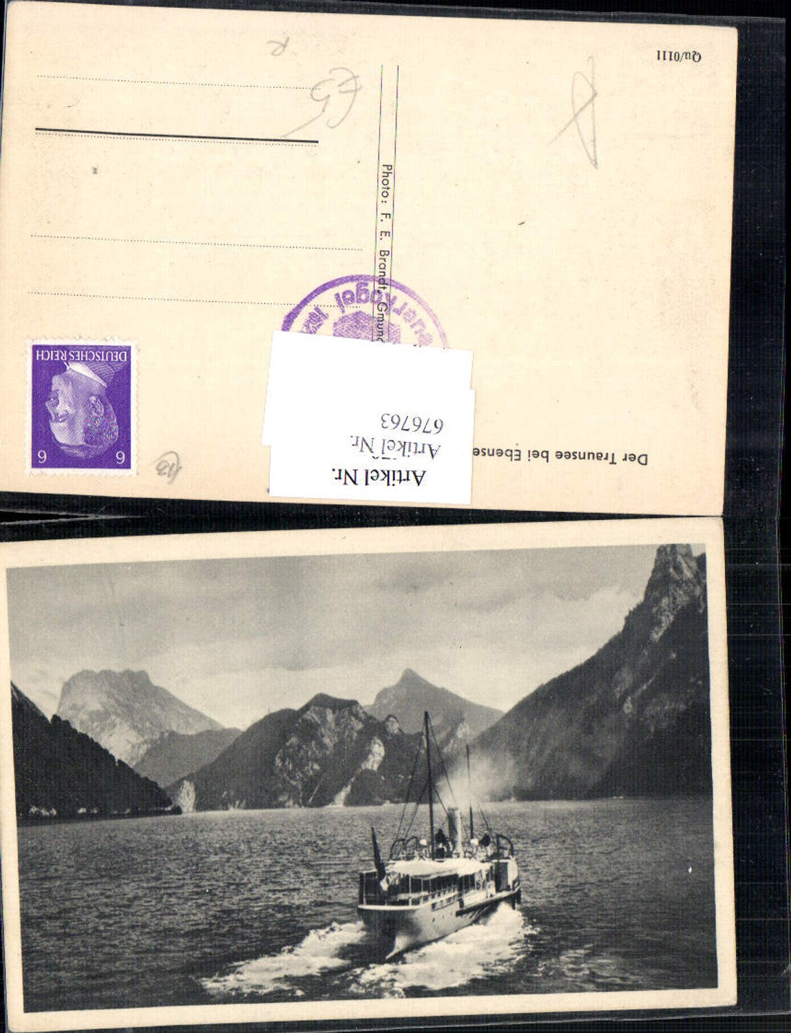 676763,Ebensee Dampfer Schiff Traunsee