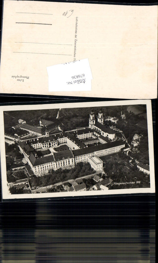 676836,seltene Fliegeraufnahme St. Florian Luftbild