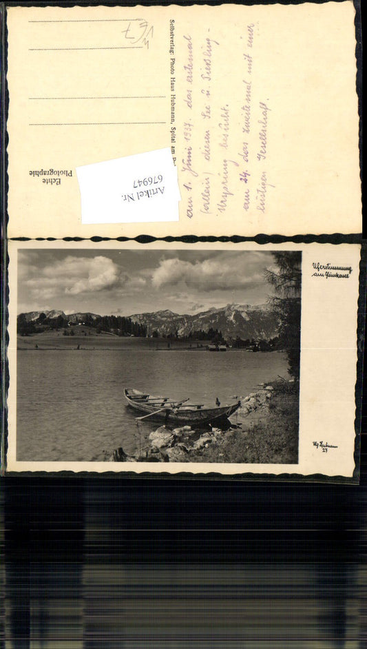 676947,Gleinkersee bei Windischgarsten Spital am Pyhrn Boot Ufer pub Hubmann 27
