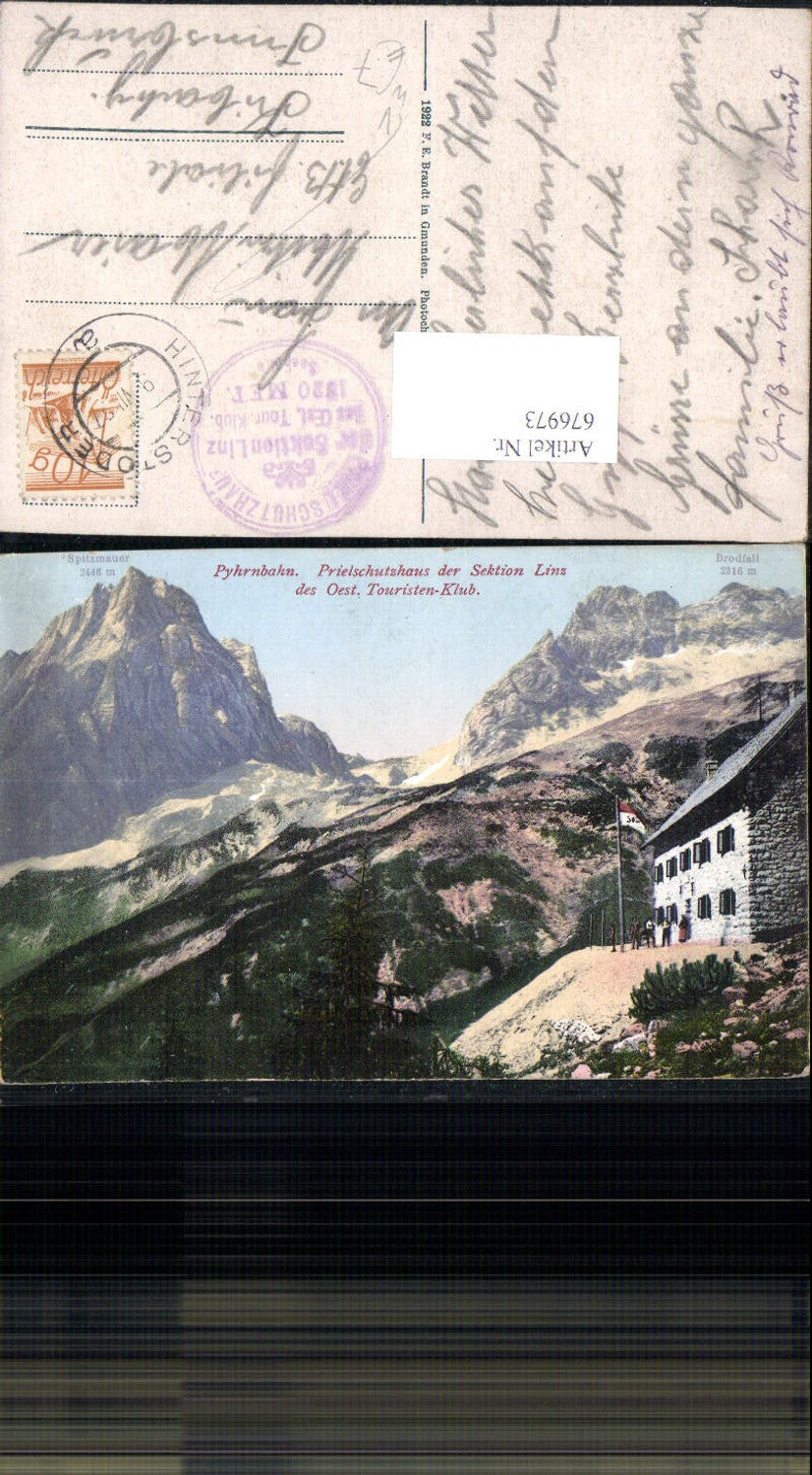 676973,Hinterstoder Pyhrnbahn Prielschutzhaus Priel pub Brandt 1515