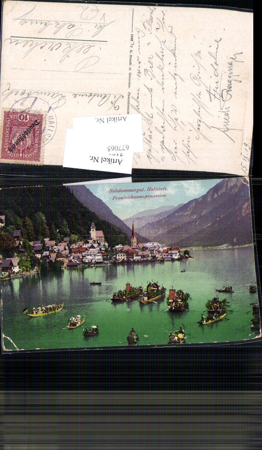 677065,Hallstatt am Hallstättersee Prozession Fronleichnam