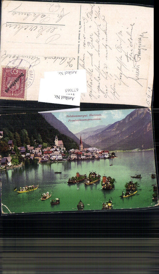 677065,Hallstatt am Hallstättersee Prozession Fronleichnam