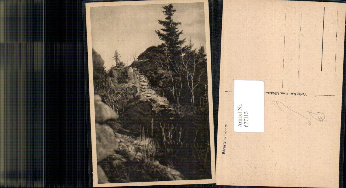 677113, Photo postcard Bärnstein near Aigen Schlägl Mühlviertel
