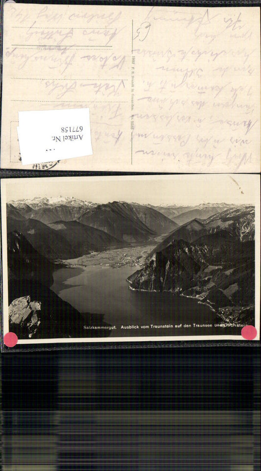 677158,Traunstein Blick a. Traunsee Dachstein Ebensee Gmunden Altmünster