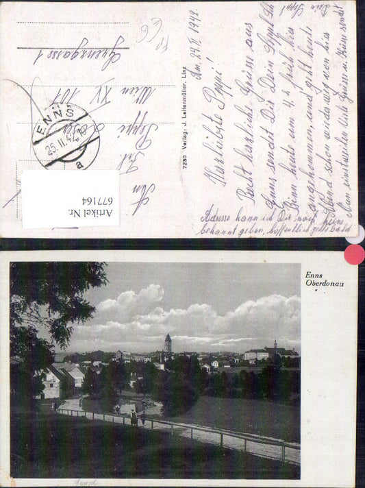 677164,Enns Partie Feldpost n. Wien 1942