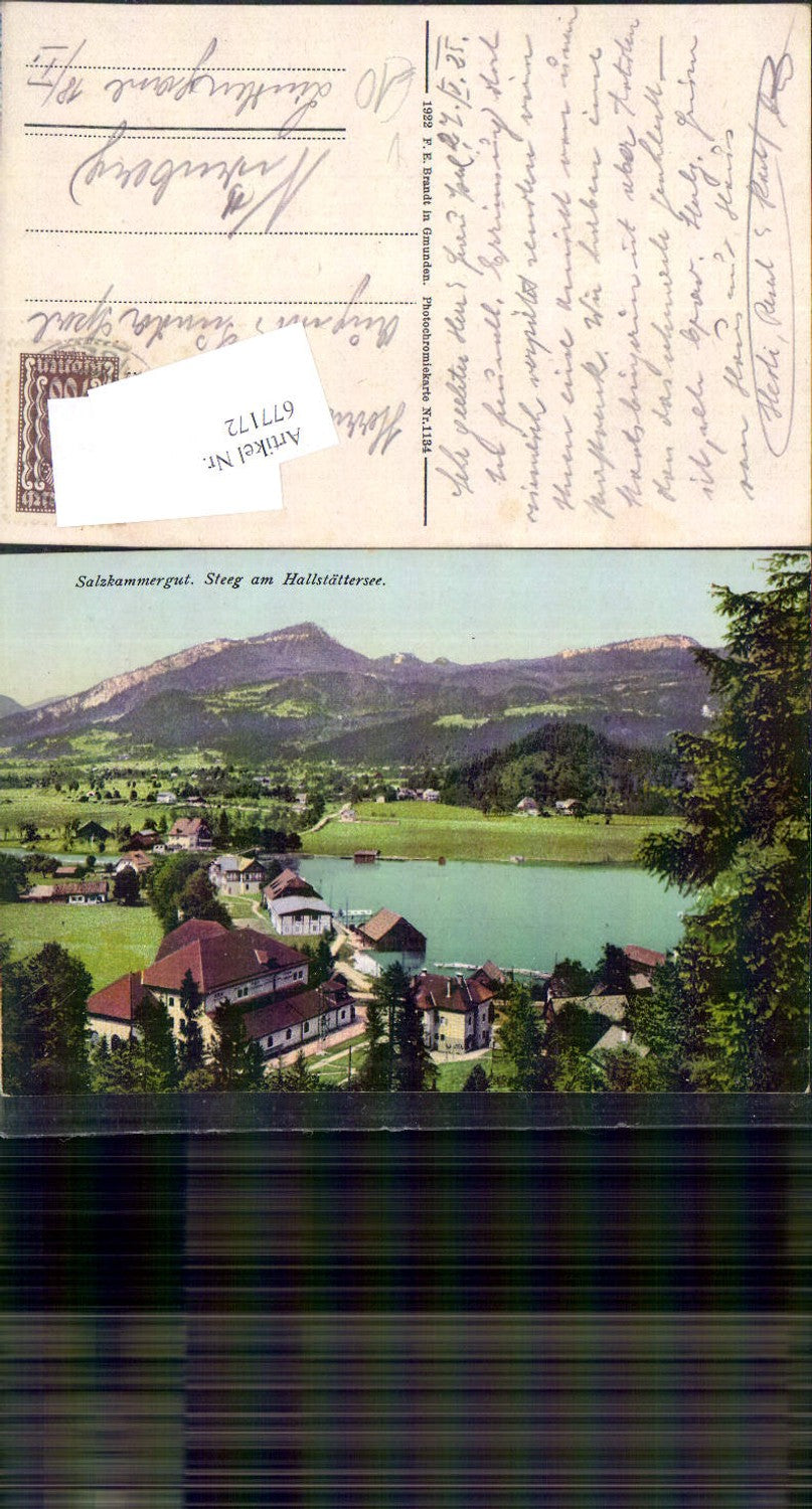 677172,Steeg am Hallstättersee Hallstatt Salzkammergut pub Brandt 1134