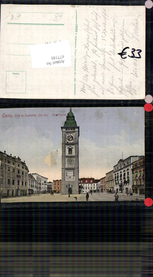 677186,Enns Hauptplatz Turm Stadtturm