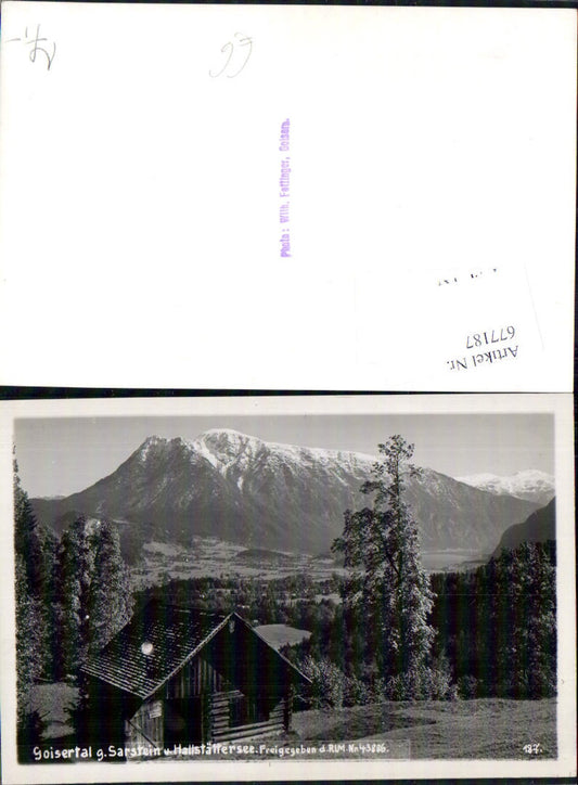 677187,Goiserertal bei Goisern Hallstättersee pub Wilh. Fettinger