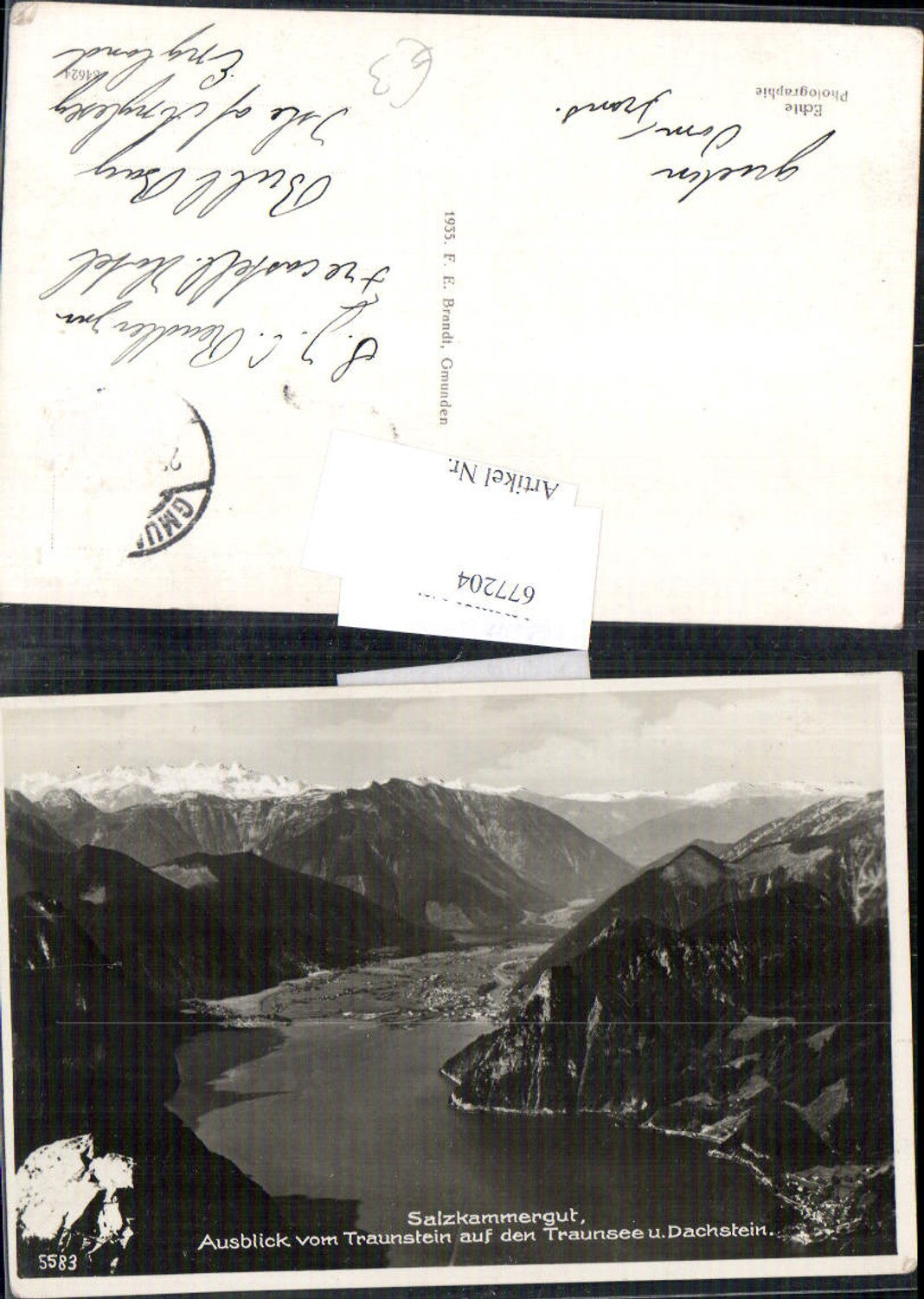 677204,Traunstein Blick Dachstein Gmunden Altmünster Ebensee